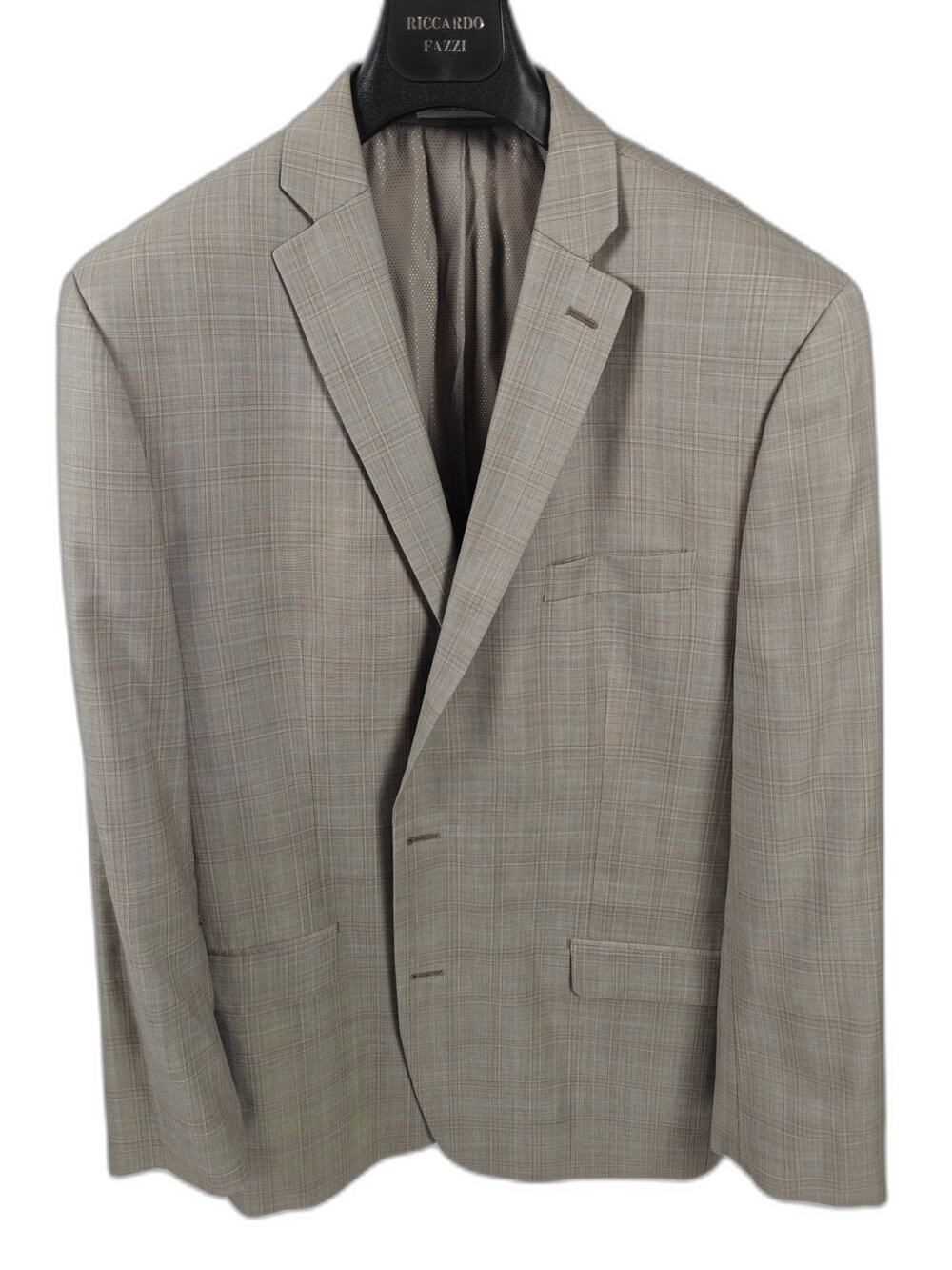 Men’s Michael Kors Blazer Tan Plaid 46L